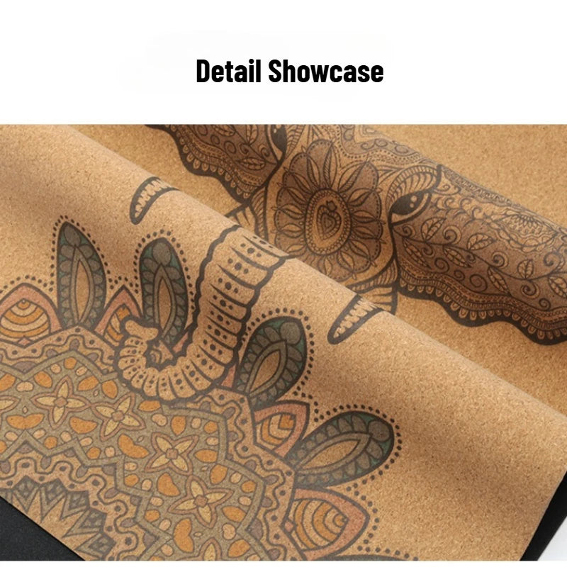 Tapis de Yoga en Liège Écologique - Antidérapant, Épais et Absorbant