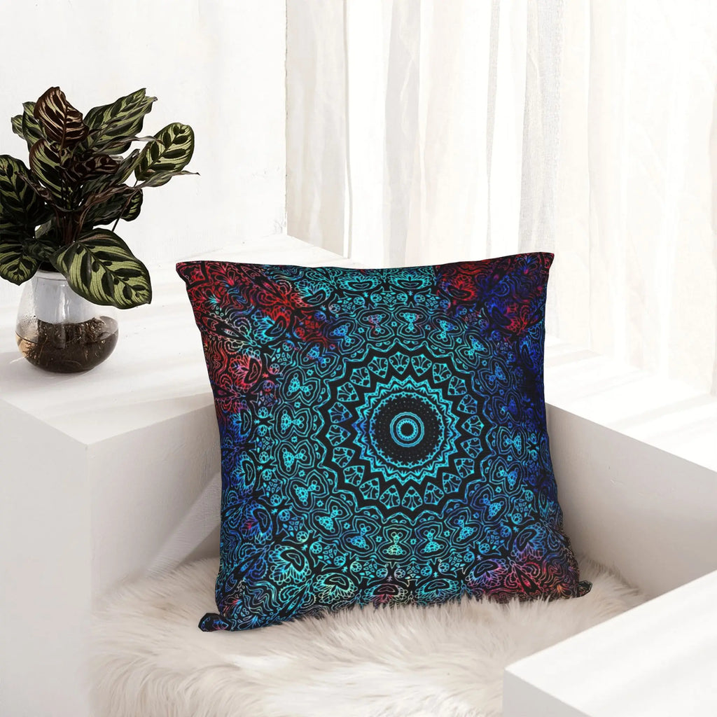 Bohemian Passion Mandala Zen Yoga Pillowcase Soft Cushion Cover Decoration Indian Throw Pillow Case Cover Home Zipper 45*45cm