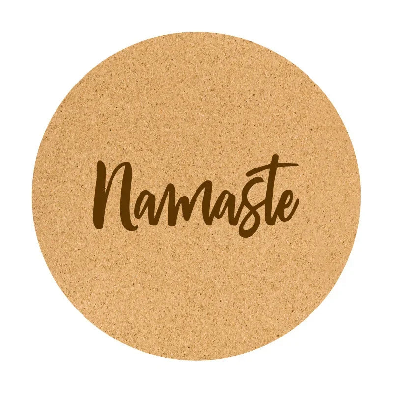 Tapis de Méditation en Liège et Caoutchouc Naturel - Coussin Épais Circulaire