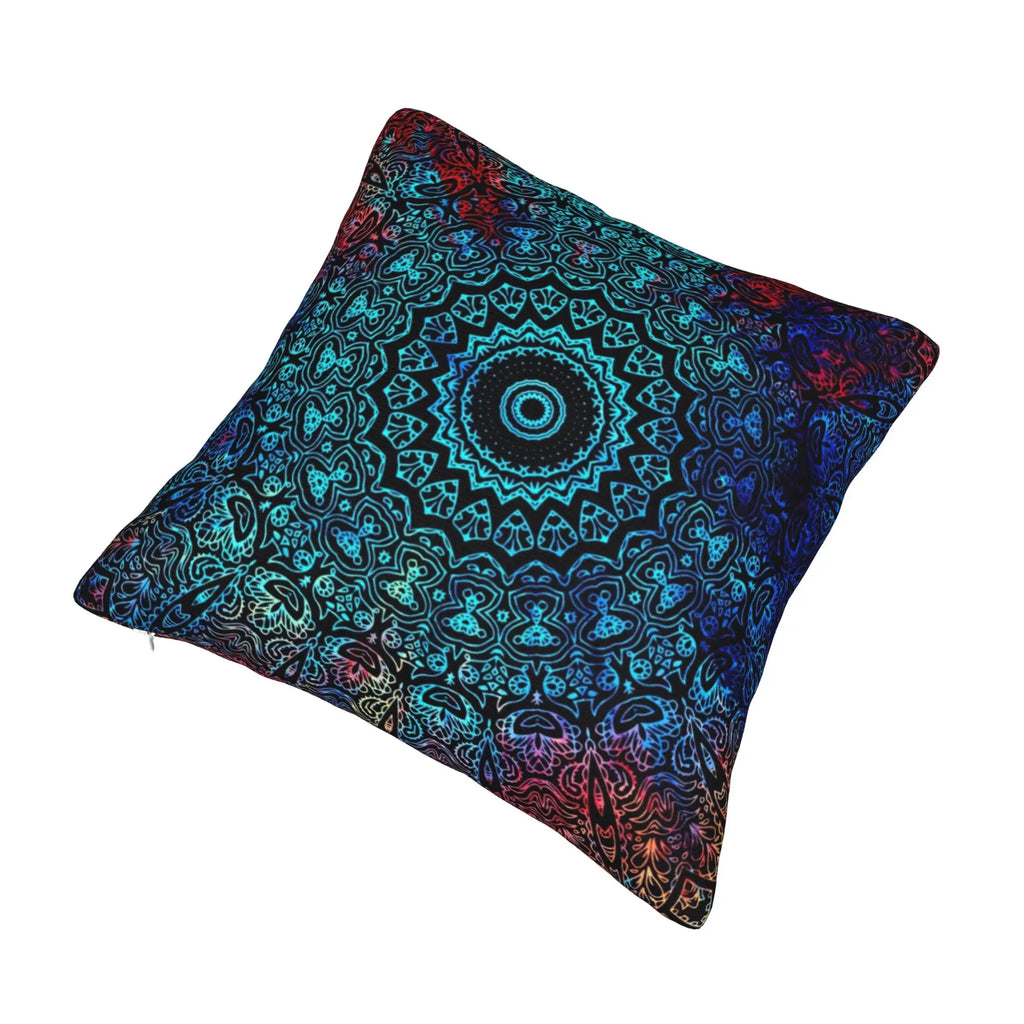 Bohemian Passion Mandala Zen Yoga Pillowcase Soft Cushion Cover Decoration Indian Throw Pillow Case Cover Home Zipper 45*45cm