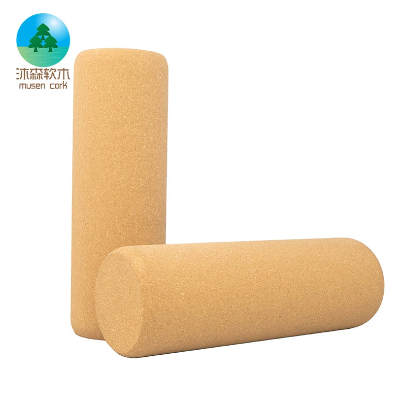 Professional Thin Leg Foam Shaft Back Therapy Muscle Relaxation Home Solid Natural Cork Fitness Yoga Column Massage Stick Roller