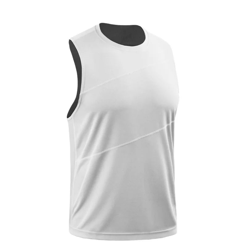 Adult Men Women Running Outdoor Shirts Tight Gym Tank Top Fitness Sleeveless T-shirts Sport Exercise Basketball Vest Clothes V54