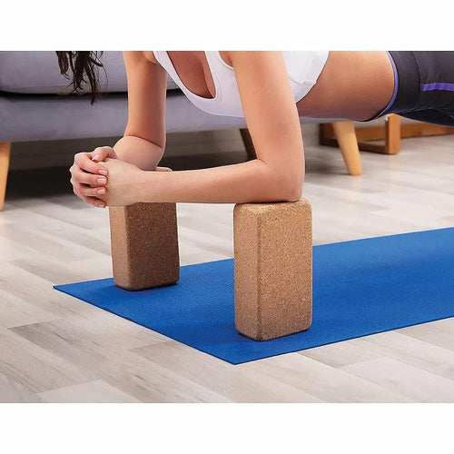 Lot de 2 Blocs de Yoga en Liège Écologique - Accessoires Yoga Bio