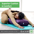 Coussin de Yoga Rectangulaire - Bolster Long pour Méditation et Yoga Restauratif