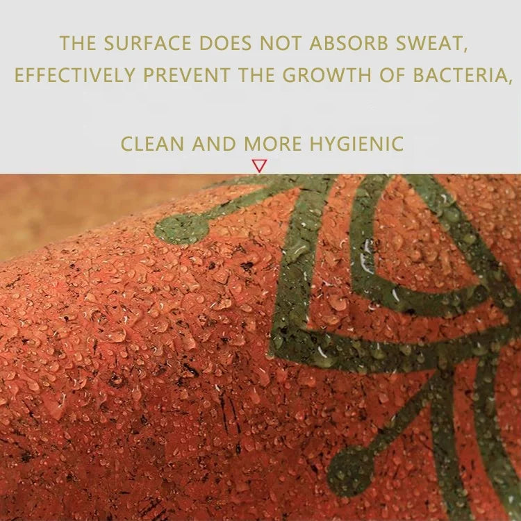 Foldable Fitness Eco-friendly Personalized Natural Rubber Anti Slip Cork Yoga Mat with Strap