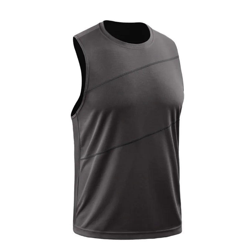 Adult Men Women Running Outdoor Shirts Tight Gym Tank Top Fitness Sleeveless T-shirts Sport Exercise Basketball Vest Clothes V54