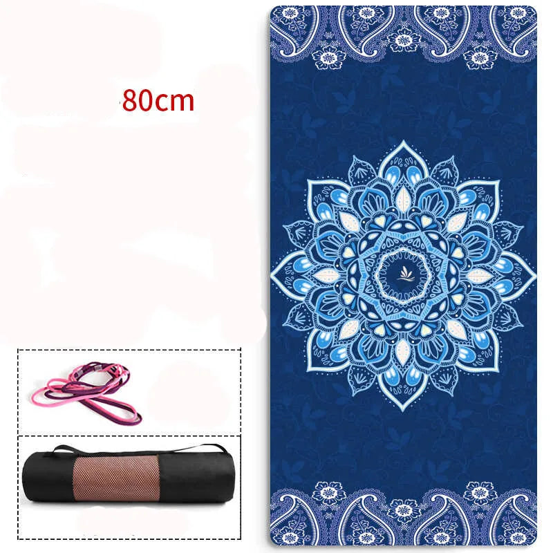 183cm*80cm*6mm Natural TPE Suede YOGA MAT Heathyoga PRO Yoga Mat Broaden 80CM Widen Slip-resistant Comfortable Fitness Mats