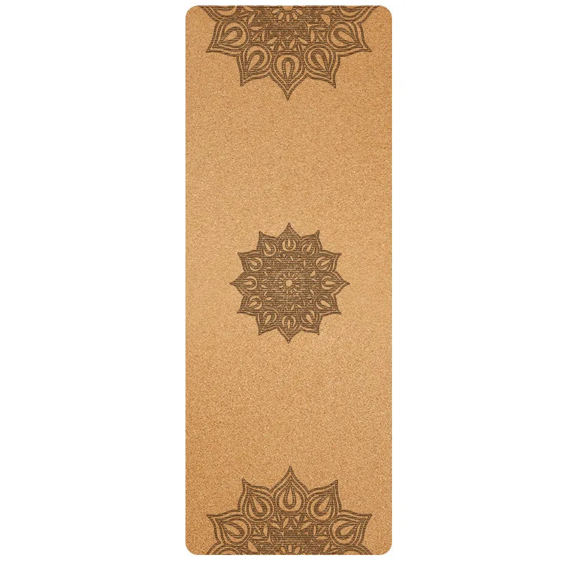 Tapis de Yoga en Liège Écologique - Antidérapant, Épais et Absorbant