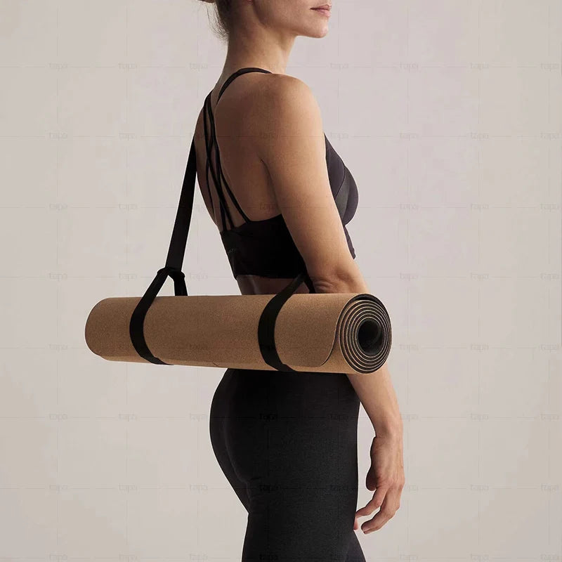 Set Yoga Écologique Complet en Liège - Tapis, Roue, Balle et Rouleau