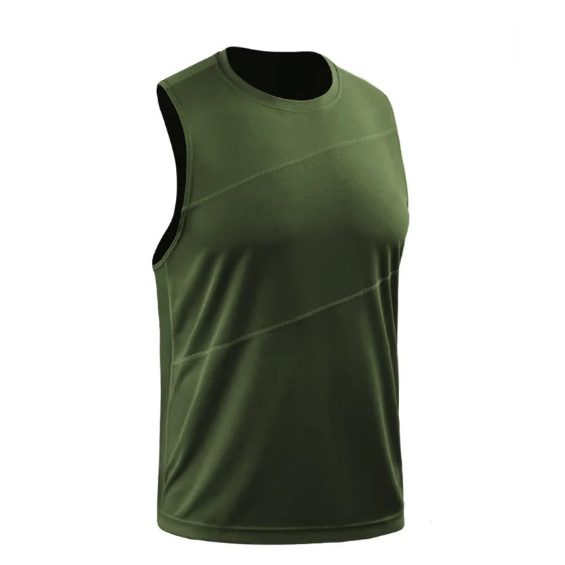 Adult Men Women Running Outdoor Shirts Tight Gym Tank Top Fitness Sleeveless T-shirts Sport Exercise Basketball Vest Clothes V54