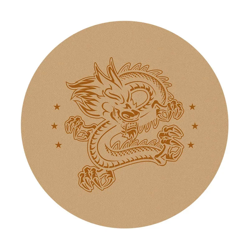 Tapis de Méditation en Liège et Caoutchouc Naturel - Coussin Épais Circulaire