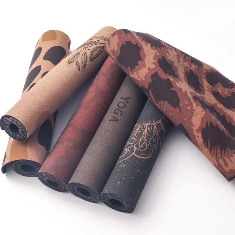 YTYIN OEM Design Your Own Cork Rubber Foldable Yoga Mat