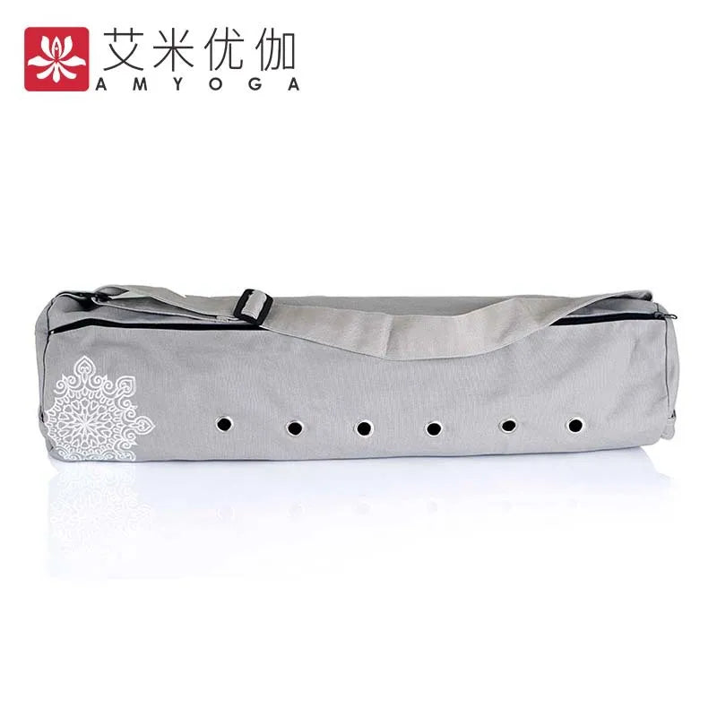 Canvas Yoga Mat Bag Single Shoulder Gym Mat Bag Fitness Sports Backpack Yoga Bag for 6-8mm Mat (Yoga mat not including)