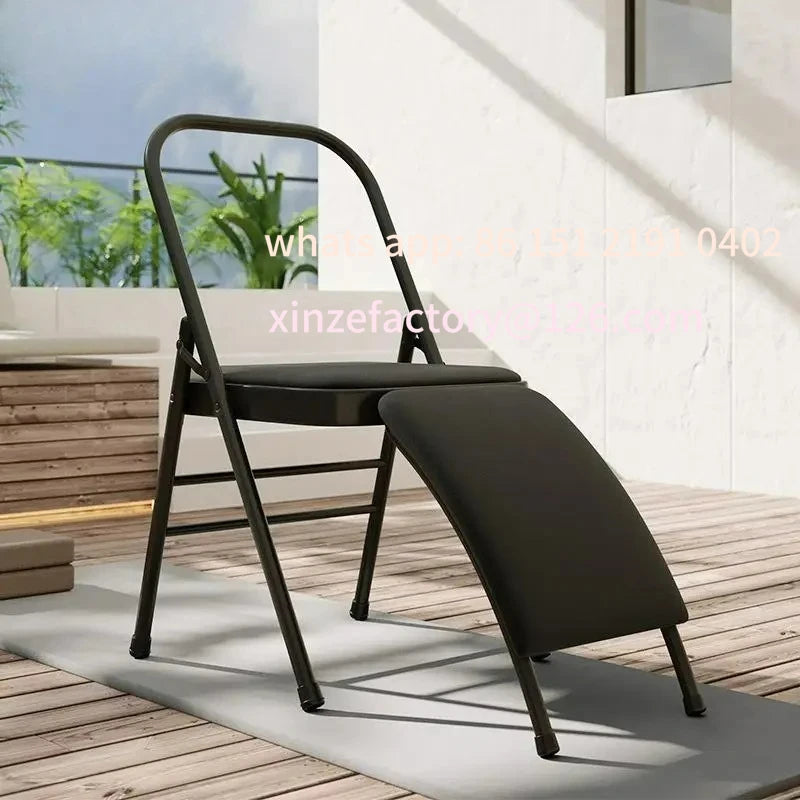Chaise de Yoga Pliable Multifonction - Support Lombaire et Étirements
