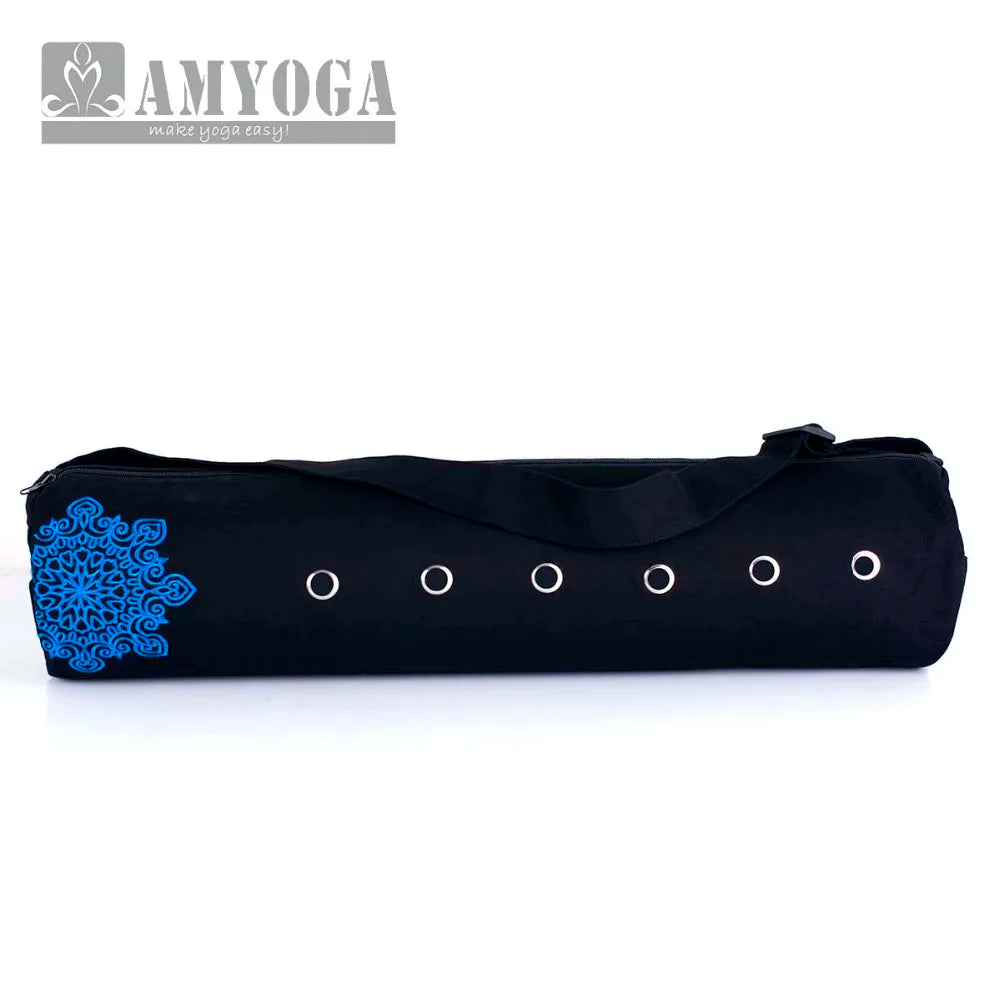 Canvas Yoga Mat Bag Single Shoulder Gym Mat Bag Fitness Sports Backpack Yoga Bag for 6-8mm Mat (Yoga mat not including)