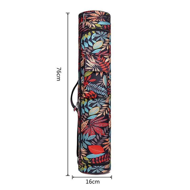 Printed Yoga Mat Bag For Men Women Sports Pilates Backpack Fitness Dance Gym Mat Cover