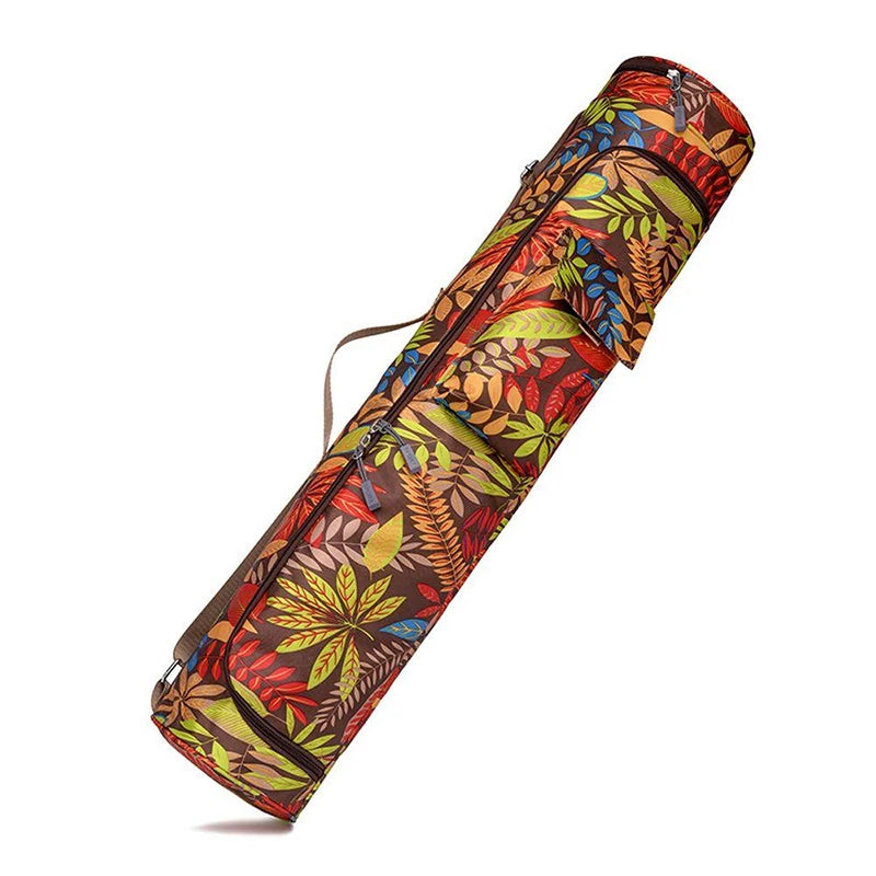 Printed Yoga Mat Bag For Men Women Sports Pilates Backpack Fitness Dance Gym Mat Cover