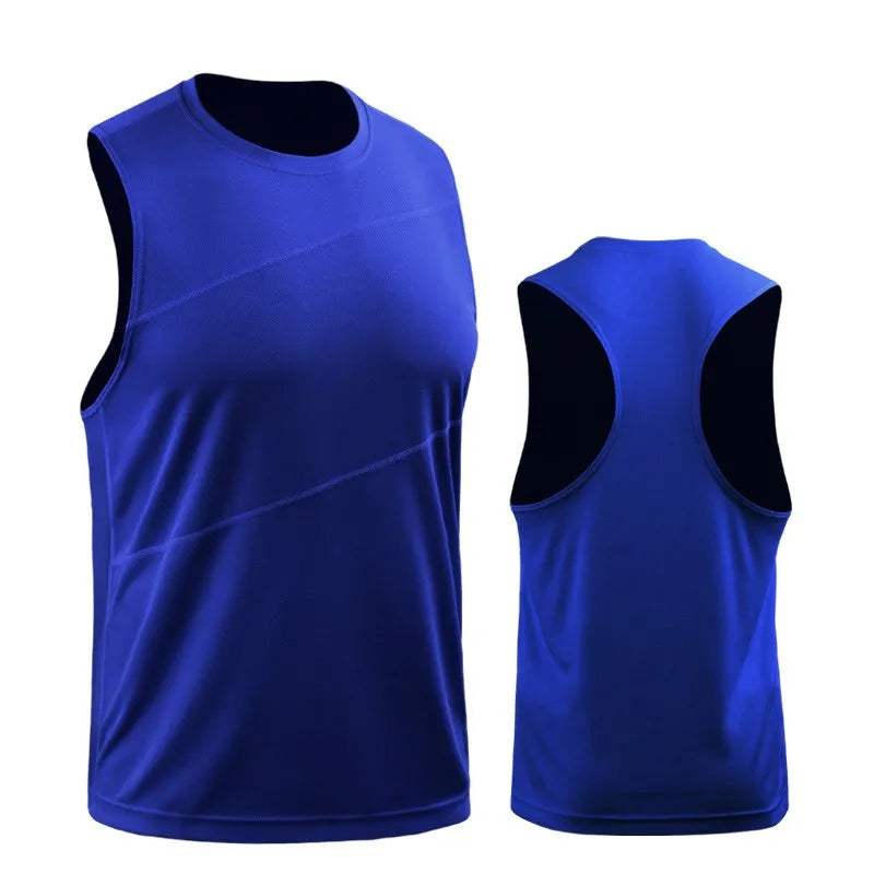 Adult Men Women Running Outdoor Shirts Tight Gym Tank Top Fitness Sleeveless T-shirts Sport Exercise Basketball Vest Clothes V54