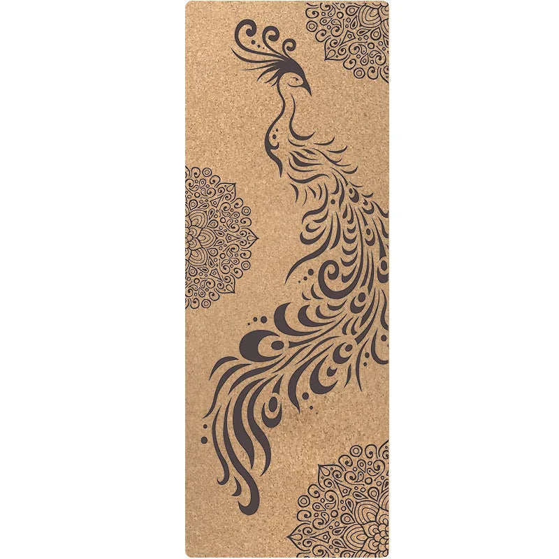 Tapis de Yoga en Liège Écologique - Antidérapant, Épais et Absorbant