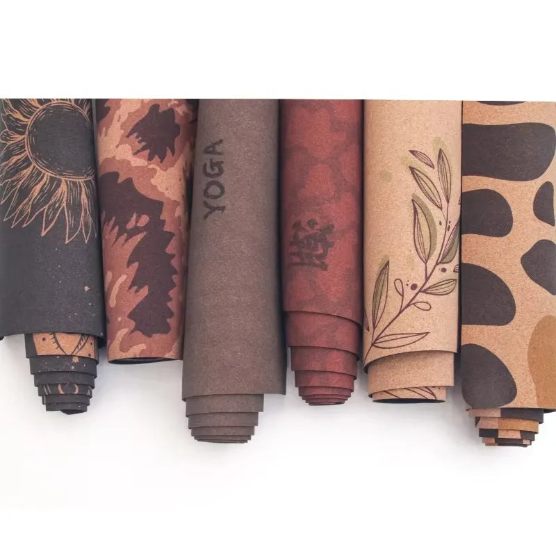 YTYIN OEM Design Your Own Cork Rubber Foldable Yoga Mat