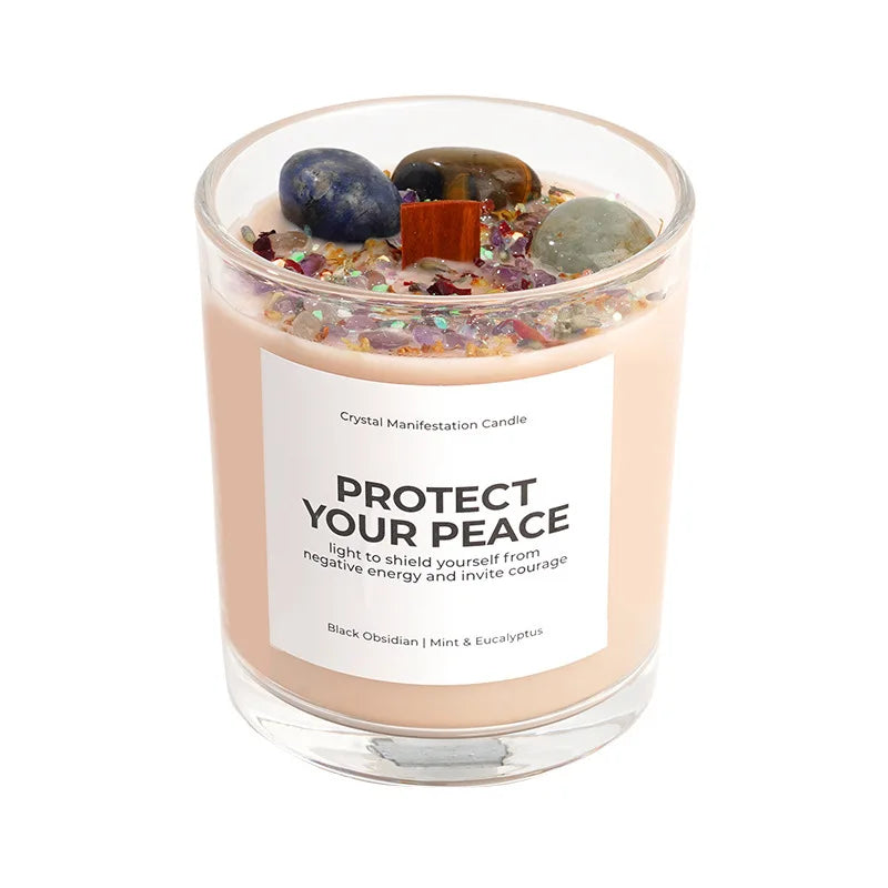 Bougie Aromathérapie Cire de Soja Naturelle - Relaxation et Anti-Stress