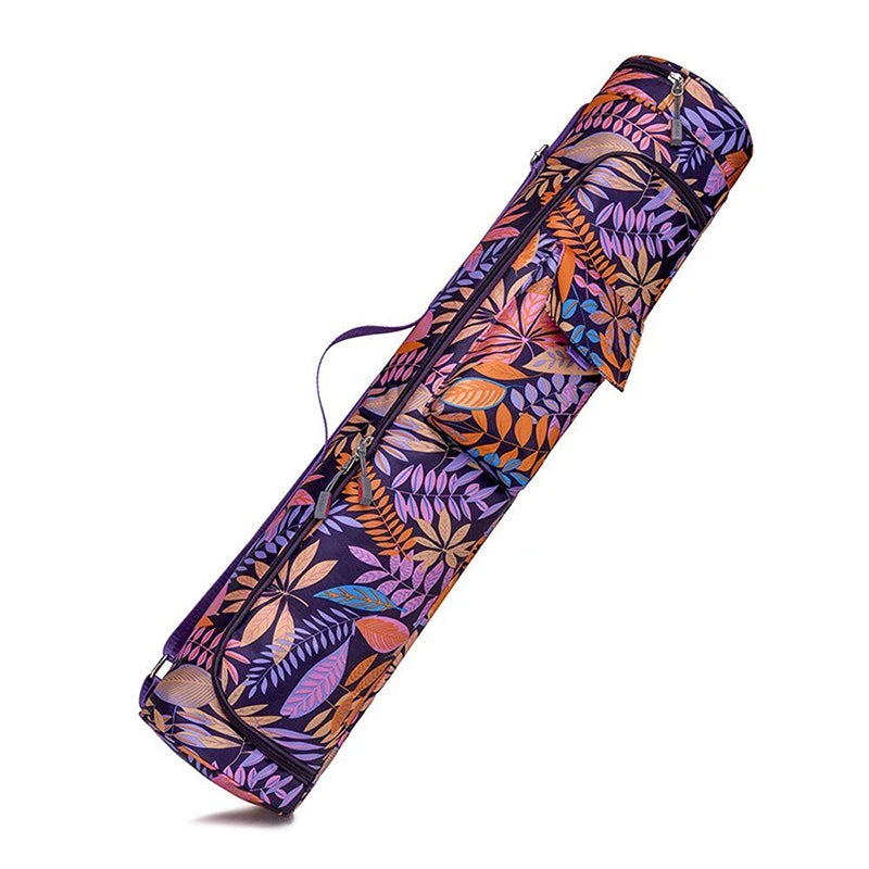 Printed Yoga Mat Bag For Men Women Sports Pilates Backpack Fitness Dance Gym Mat Cover