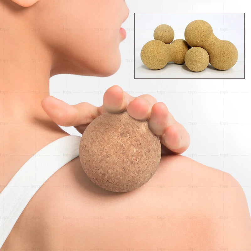 Set Yoga Écologique Complet en Liège - Tapis, Roue, Balle et Rouleau