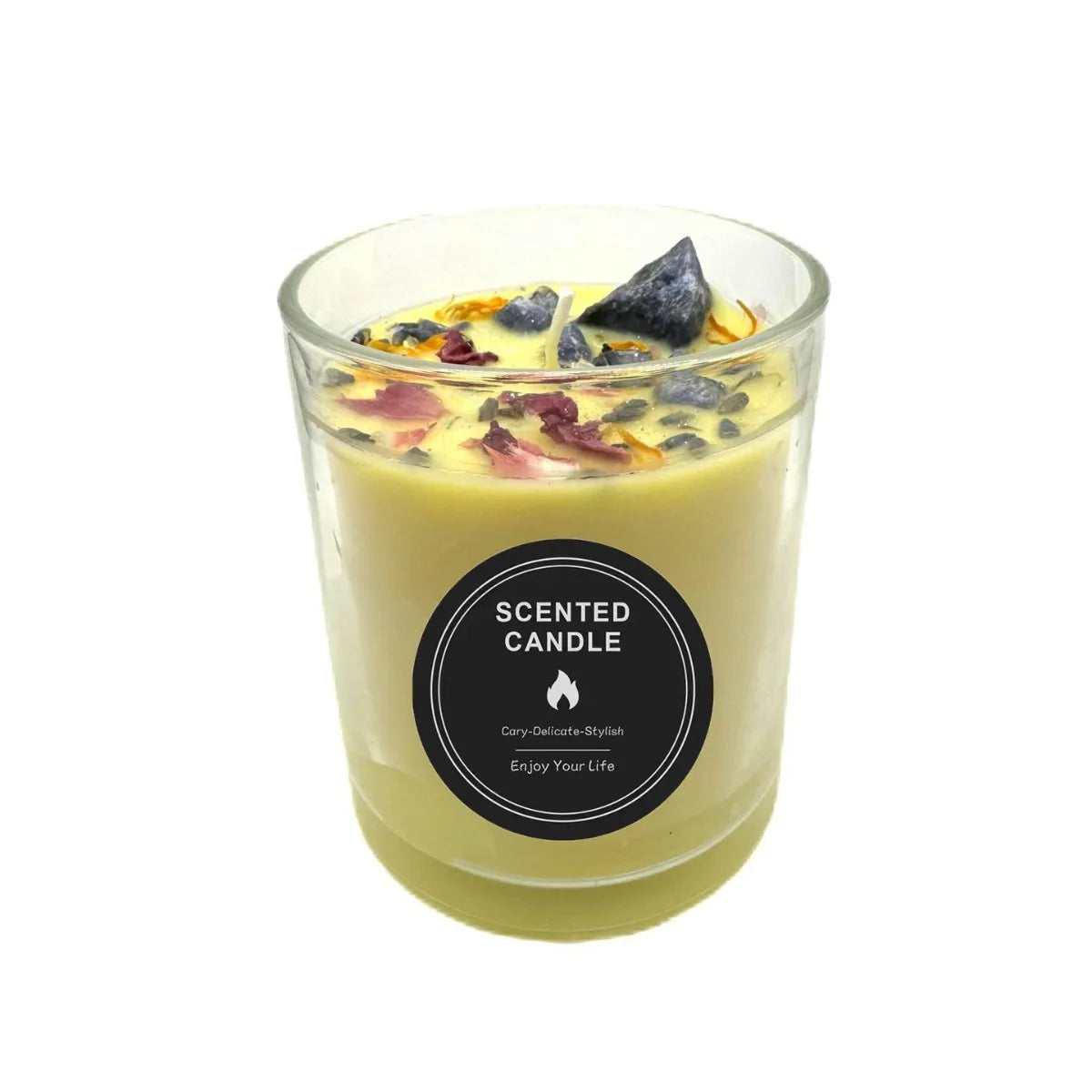 Bougie Parfumée Aromathérapie en Cire de Soja Naturelle - Faite Main Anti-Stress Relaxation - Cadeau Bien-Être