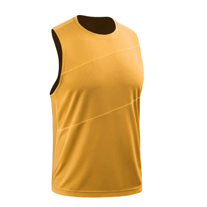 Adult Men Women Running Outdoor Shirts Tight Gym Tank Top Fitness Sleeveless T-shirts Sport Exercise Basketball Vest Clothes V54