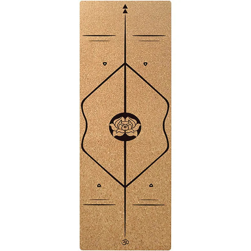 Tapis de Yoga en Liège Écologique - Antidérapant, Épais et Absorbant