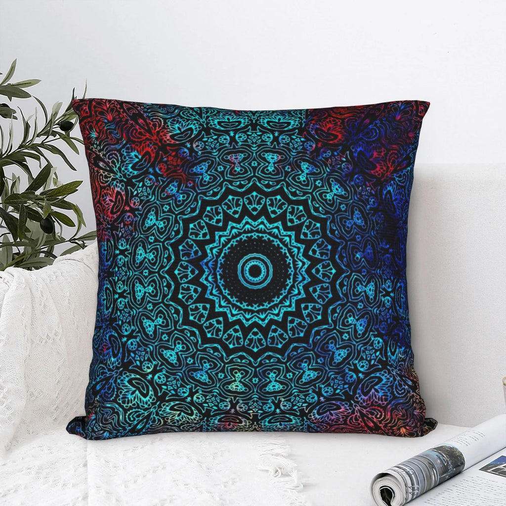 Bohemian Passion Mandala Zen Yoga Pillowcase Soft Cushion Cover Decoration Indian Throw Pillow Case Cover Home Zipper 45*45cm