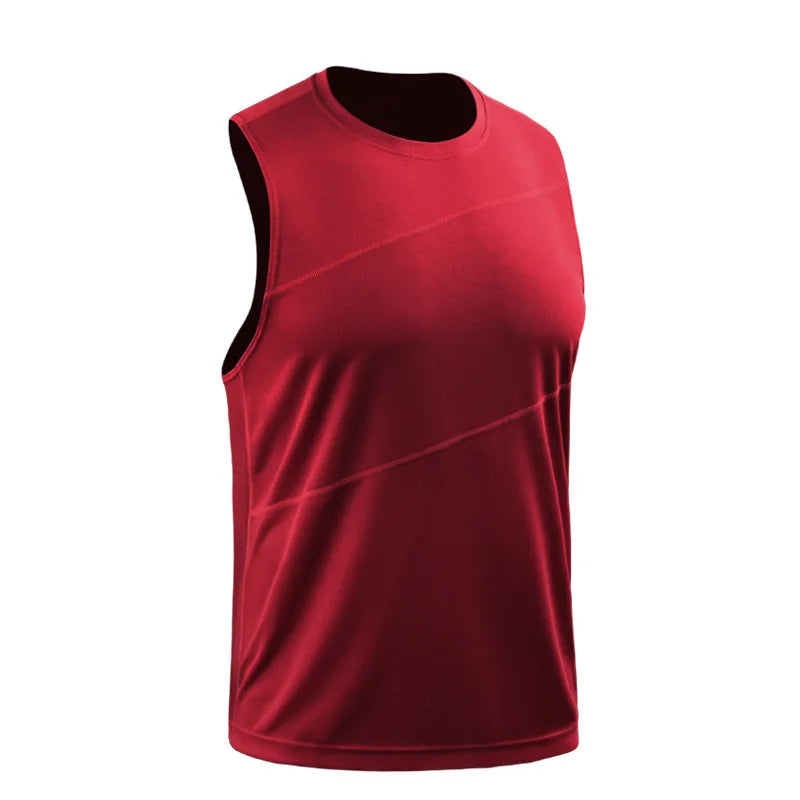 Adult Men Women Running Outdoor Shirts Tight Gym Tank Top Fitness Sleeveless T-shirts Sport Exercise Basketball Vest Clothes V54