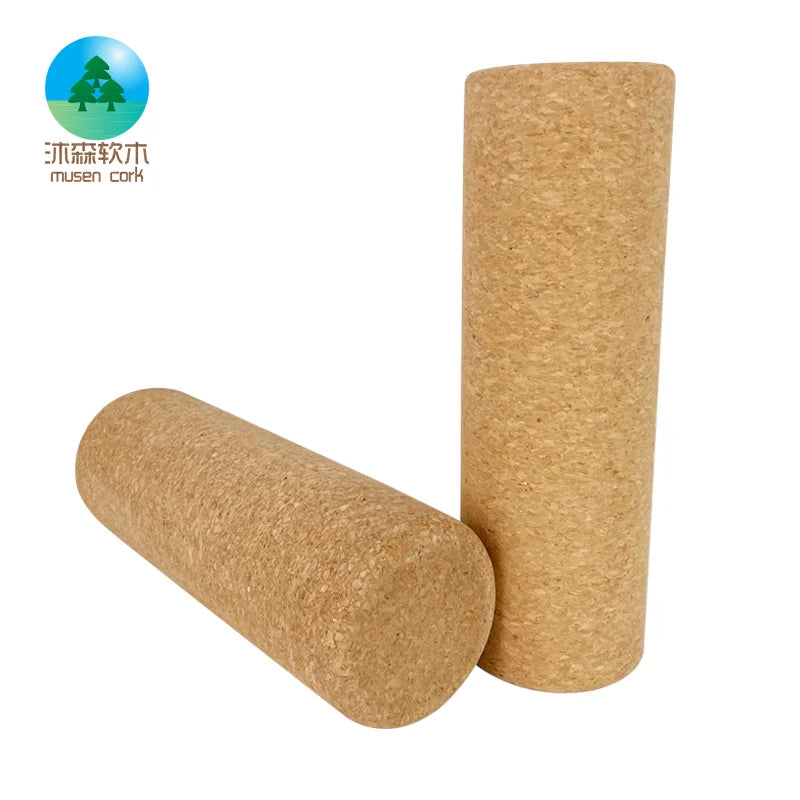 Professional Thin Leg Foam Shaft Back Therapy Muscle Relaxation Home Solid Natural Cork Fitness Yoga Column Massage Stick Roller